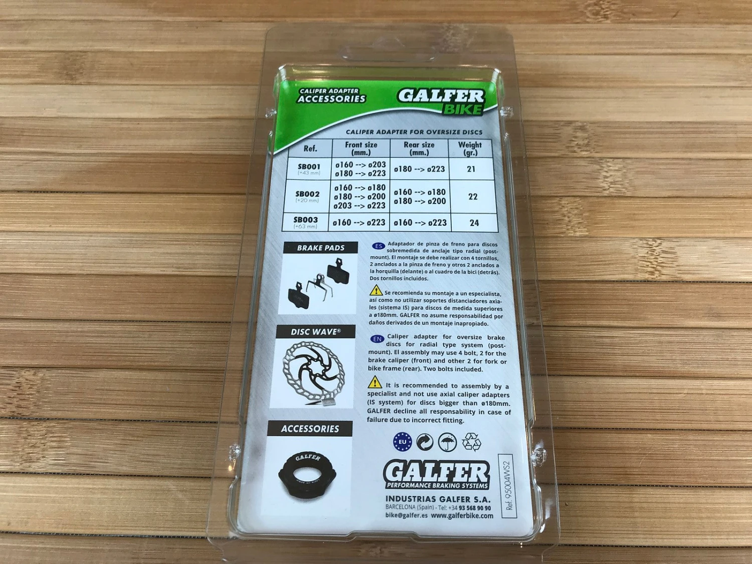 Galfer SB002 Adapter PM/PM 180->203mm + 20mm 6 Galfer SB002 Adapter PM/PM 180->203mm + 20mm – Bild 4