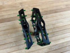 Reverse Components Black One Plattformpedale / Pedale Schwarz/hellgrün -Reverse Verkäufe IMG 0286