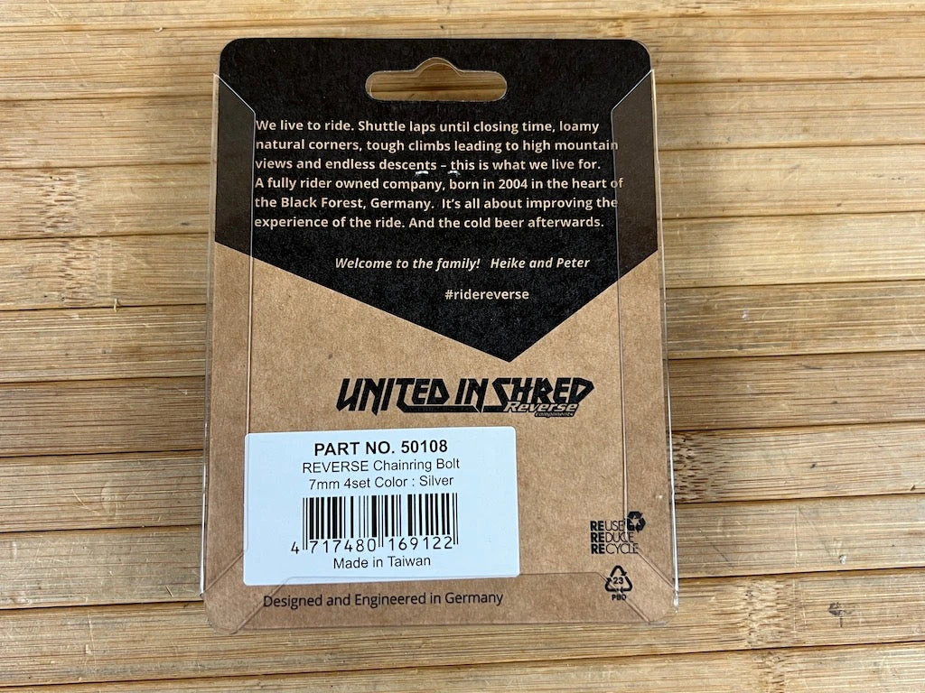 Reverse Kettenblattschrauben-Set (4 Stk.) Silver 5 Reverse Kettenblattschrauben-Set (4 Stk.) Silver – Bild 3