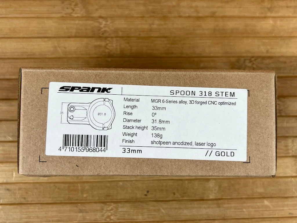 Spank Spoon 318 Stem / Vorbau Gold 31,8mm / 33mm 10 Spank Spoon 318 Stem / Vorbau Gold 31,8mm / 33mm – Bild 8