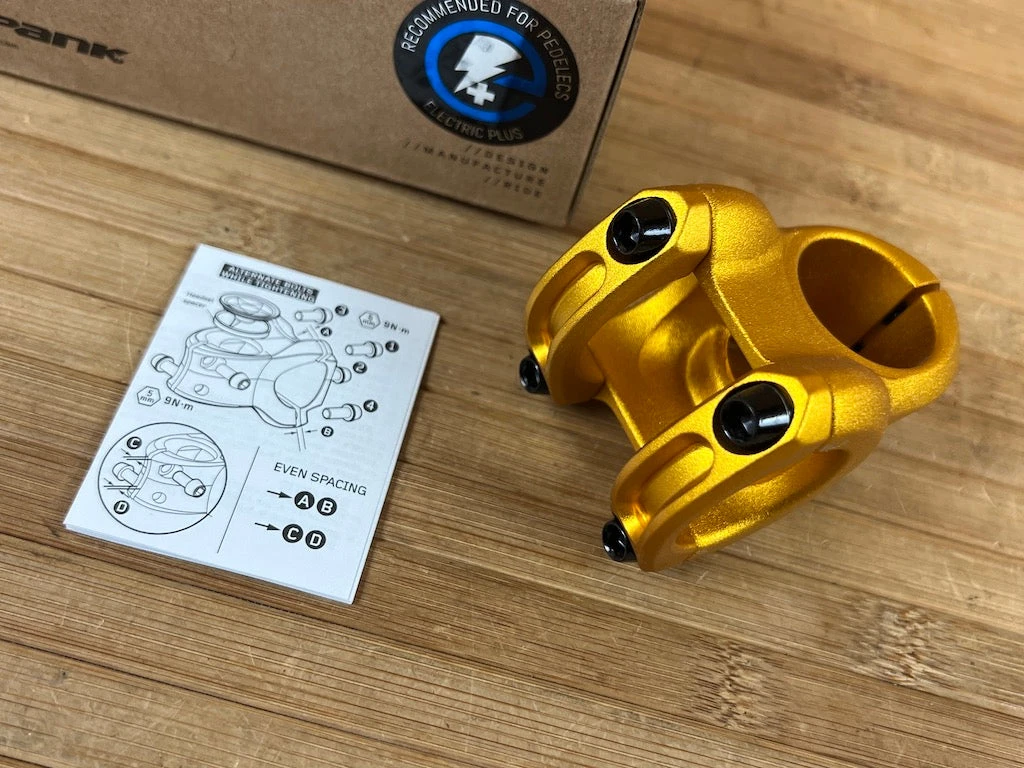 Spank Spoon 318 Stem / Vorbau Gold 31,8mm / 33mm 4 Spank Spoon 318 Stem / Vorbau Gold 31,8mm / 33mm – Bild 2