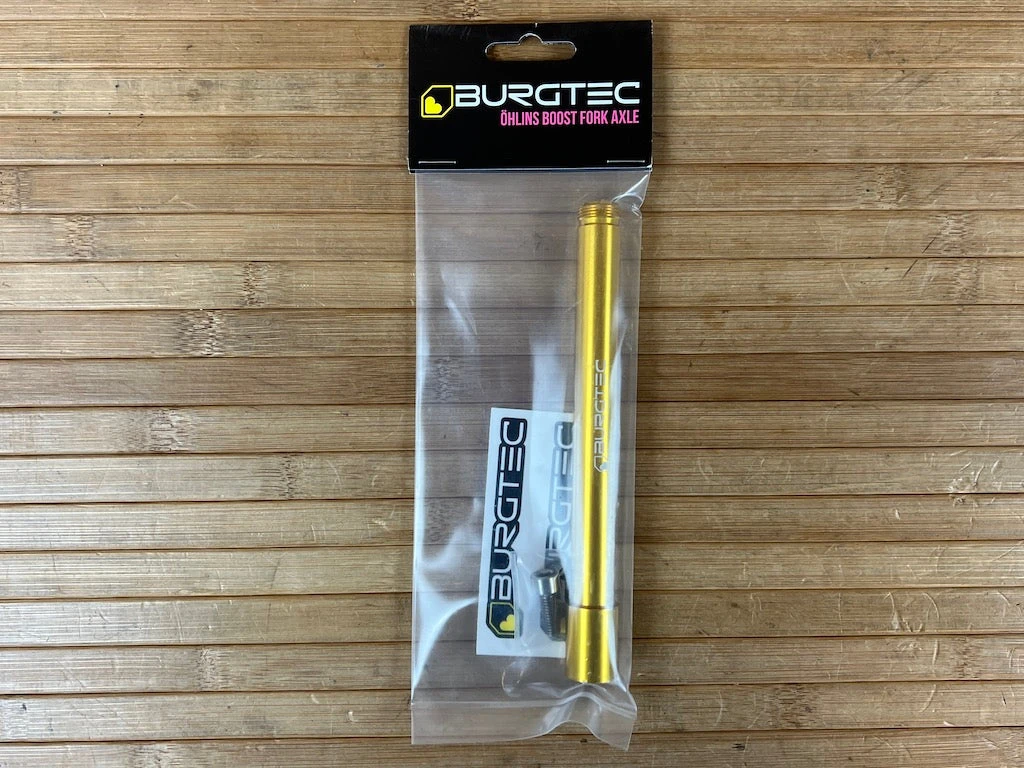 Burgtec Öhlins Boost Achse / Axle Bullion Gold 3 Burgtec Öhlins Boost Achse / Axle Bullion Gold
