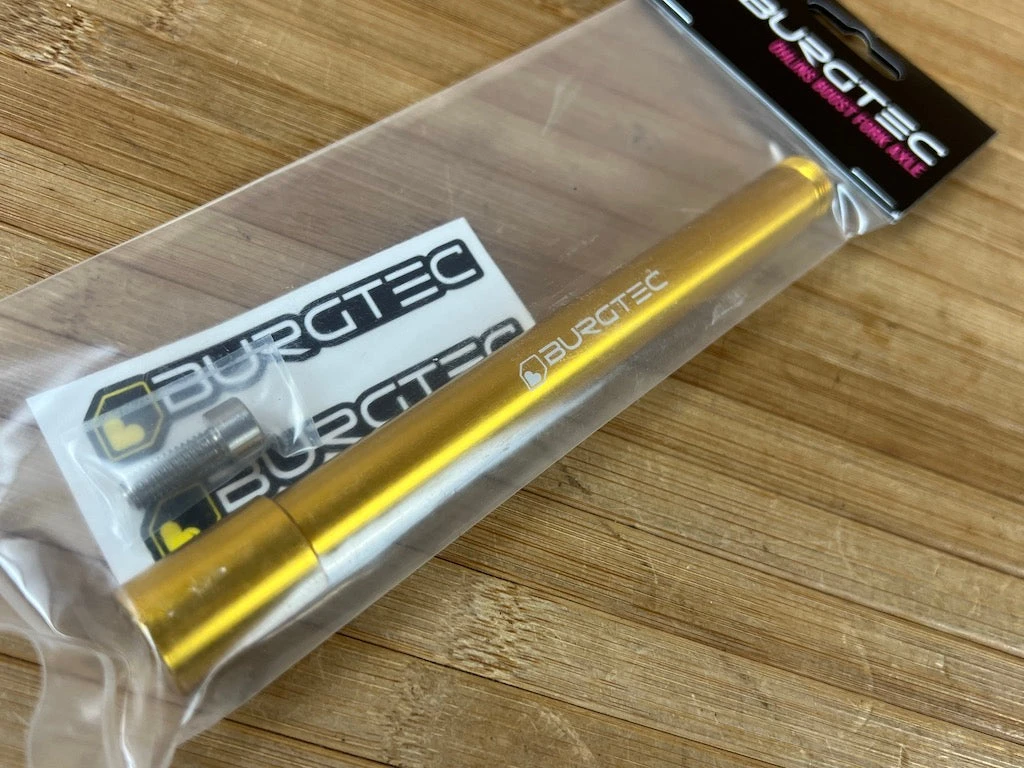 Burgtec Öhlins Boost Achse / Axle Bullion Gold 4 Burgtec Öhlins Boost Achse / Axle Bullion Gold – Bild 2