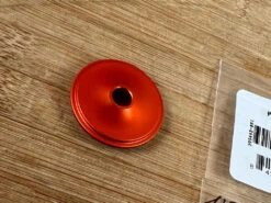 Chris-king Chris King NoThreadSet Ahead Kappe 1 1/8" Matte Mango / Orange -Reverse Verkäufe IMG 0848