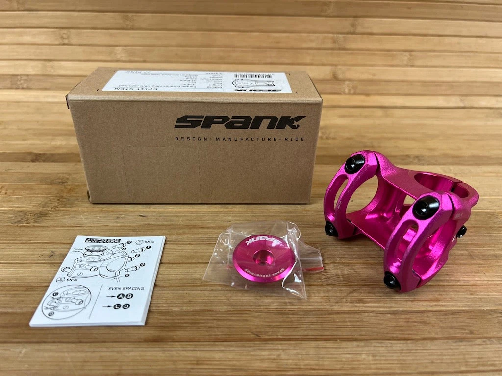 Spank Split Stem / Vorbau Pink 31,8mm / 33mm 3 Spank Split Stem / Vorbau Pink 31,8mm / 33mm