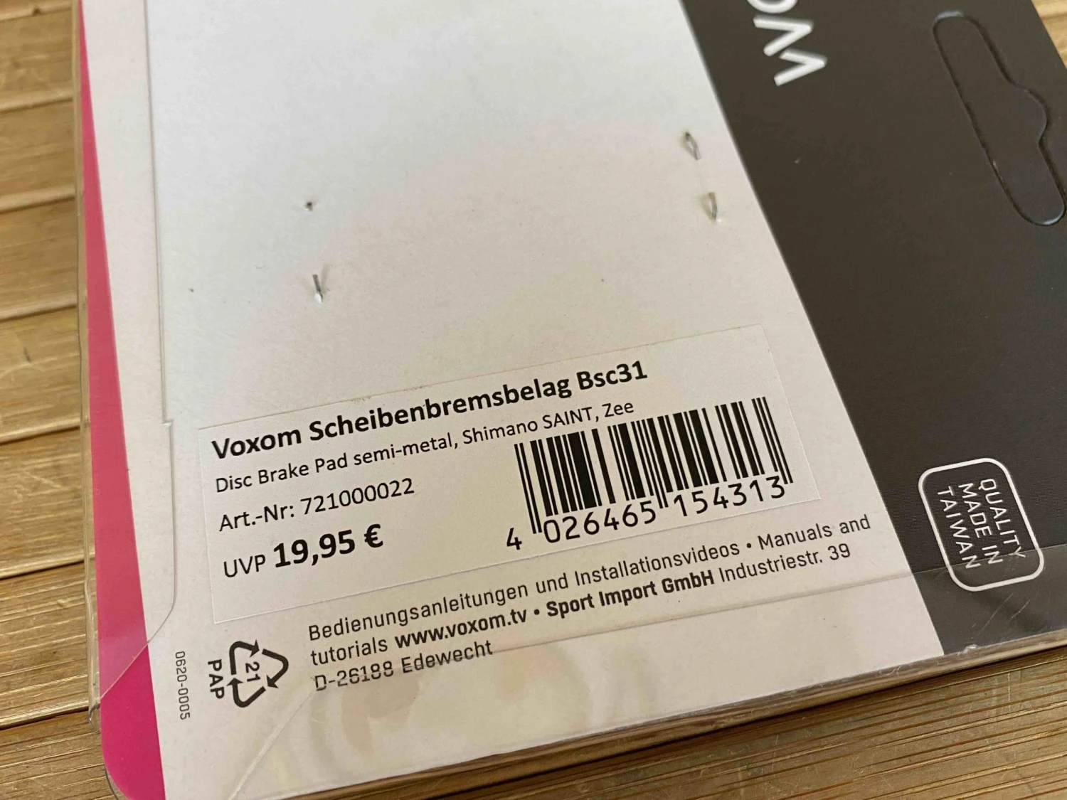Voxom Saint / Zee Bremsbeläge Semi-Metal 5 Voxom Saint / Zee Bremsbeläge Semi-Metal – Bild 3