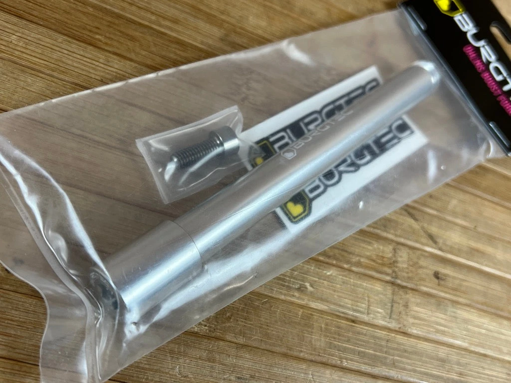 Burgtec Öhlins Boost Achse / Axle Rhodium Silver 4 Burgtec Öhlins Boost Achse / Axle Rhodium Silver – Bild 2