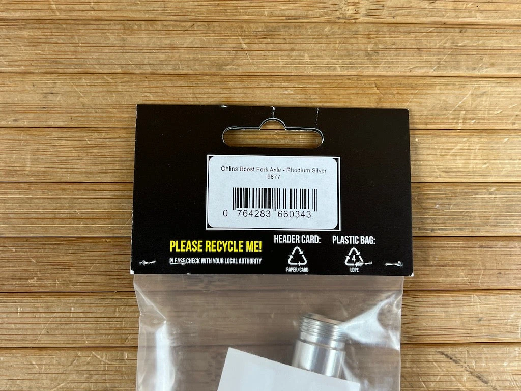 Burgtec Öhlins Boost Achse / Axle Rhodium Silver 5 Burgtec Öhlins Boost Achse / Axle Rhodium Silver – Bild 3