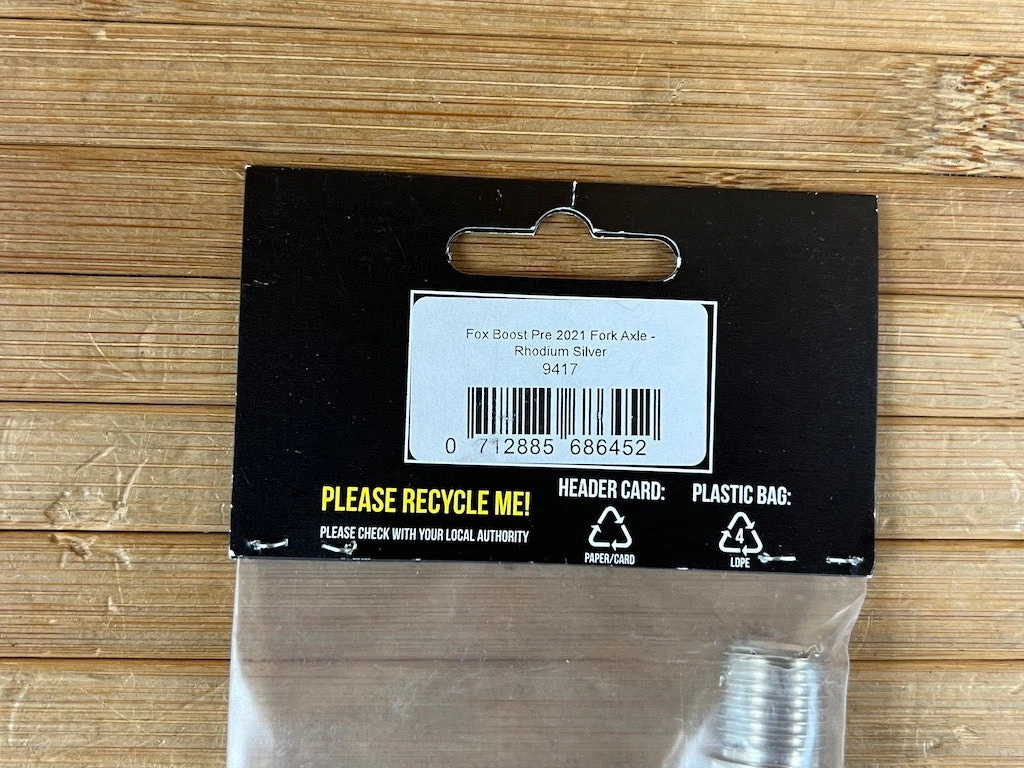 Burgtec FOX Boost Achse / Axle PRE 2021 Rhodium Silver 5 Burgtec FOX Boost Achse / Axle PRE 2021 Rhodium Silver – Bild 3