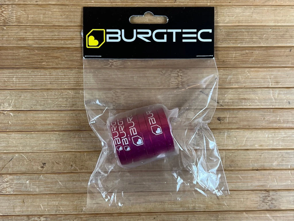Burgtec Spacer Set Alu 1 1/8" Pink 3 Burgtec Spacer Set Alu 1 1/8" Pink