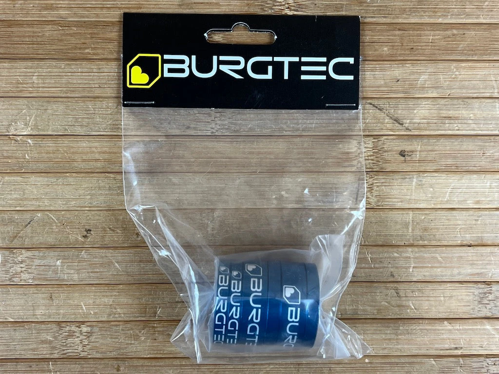 Burgtec Spacer Set Alu 1 1/8" Deep Blue 3 Burgtec Spacer Set Alu 1 1/8" Deep Blue