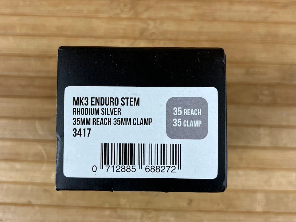 Burgtec MK3 Enduro Stem Vorbau Rhodium Silver 35mm / 35mm 11 Burgtec MK3 Enduro Stem Vorbau Rhodium Silver 35mm / 35mm – Bild 9