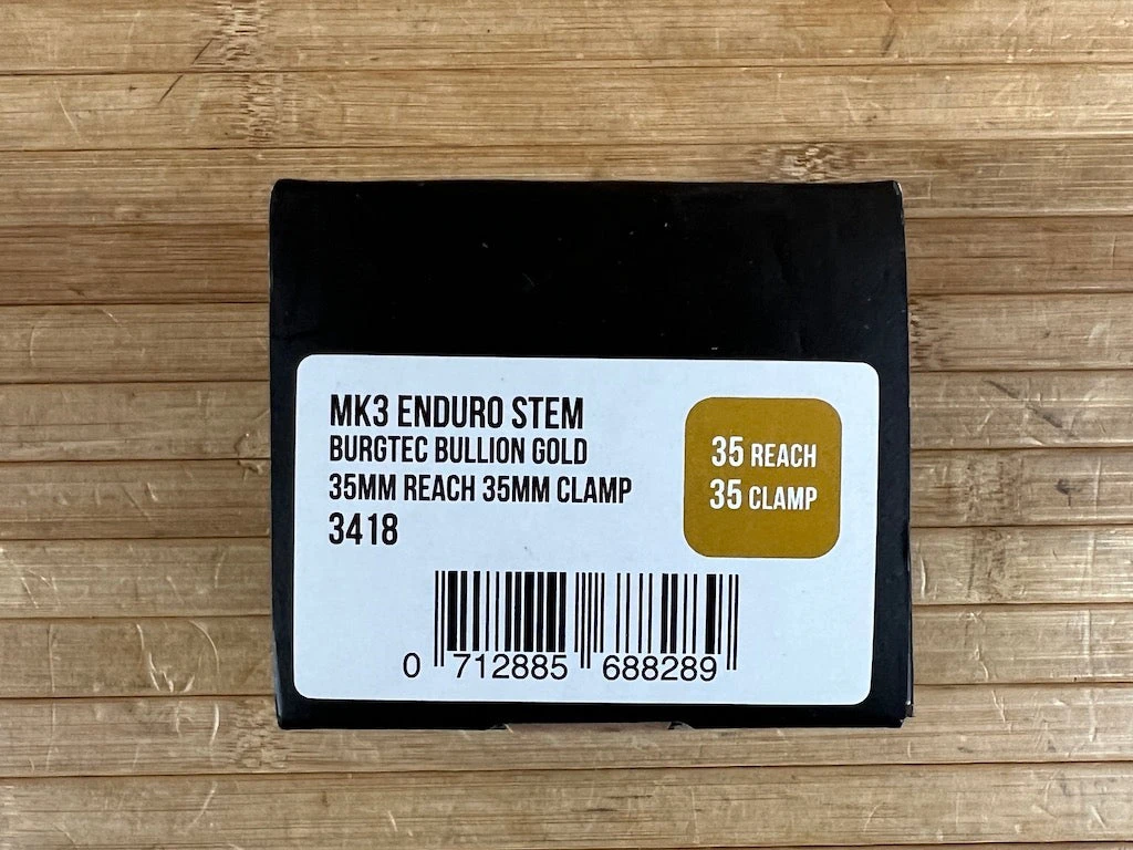 Burgtec MK3 Enduro Stem Vorbau Gold 35mm / 35mm 10 Burgtec MK3 Enduro Stem Vorbau Gold 35mm / 35mm – Bild 8