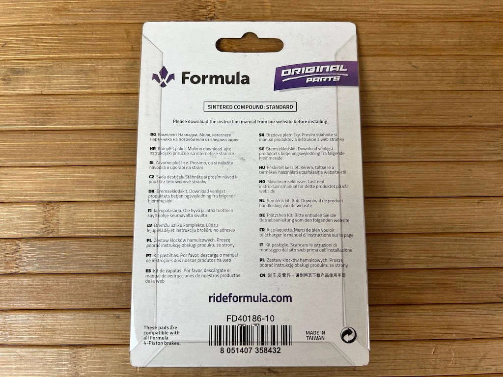 Formula Bremsbelag / Bremsbeläge Sinter CURA 4 5 Formula Bremsbelag / Bremsbeläge Sinter CURA 4 – Bild 3