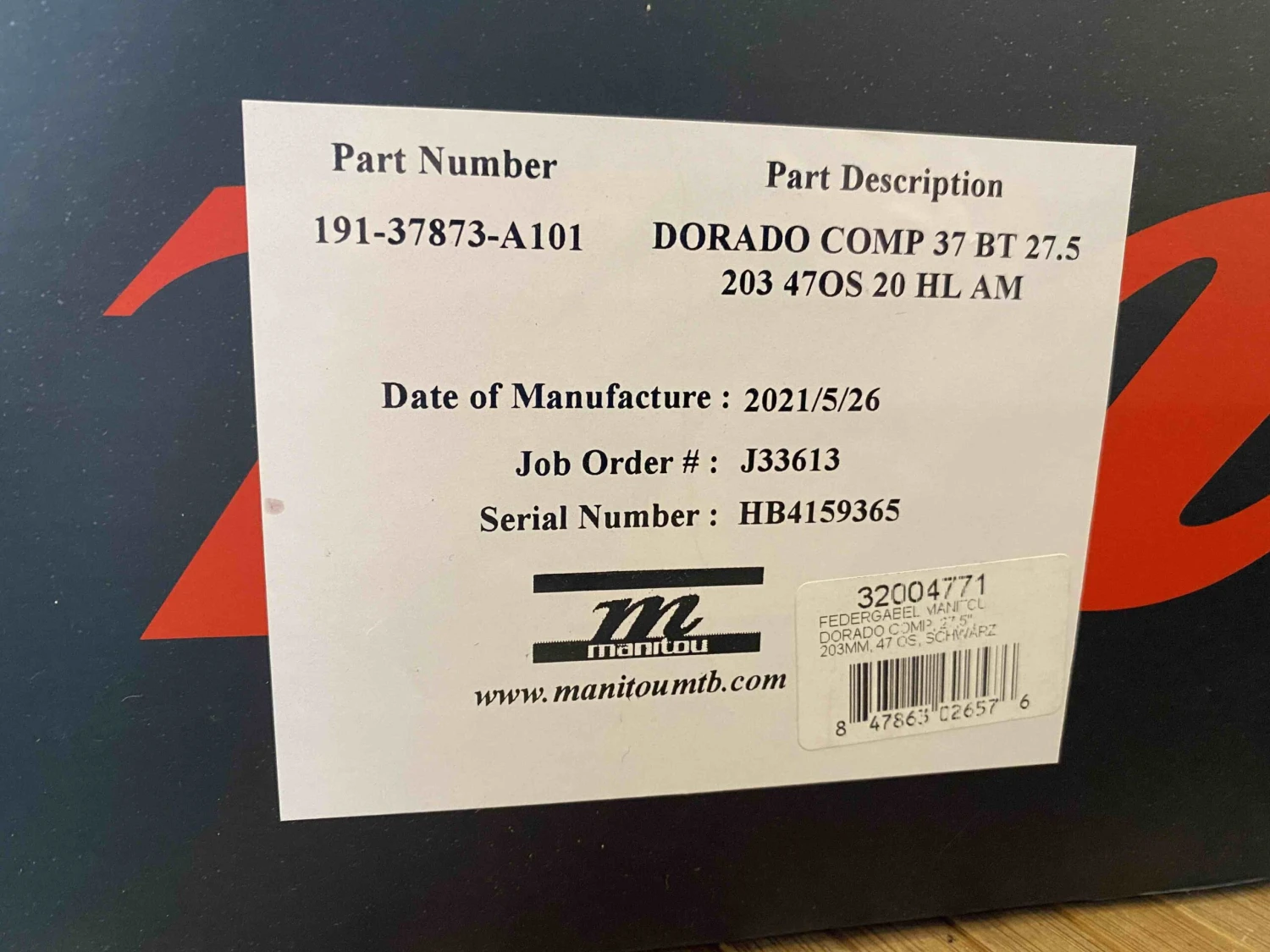 Manitou Dorado Comp 27,5" 47mm OS Federgabel 20 Manitou Dorado Comp 27,5" 47mm OS Federgabel – Bild 18
