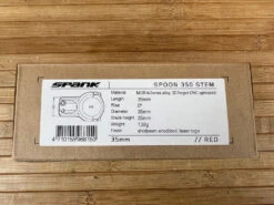 Spank Spoon 350 Stem / Vorbau Rot 35mm / 35mm -Reverse Verkäufe IMG 2259