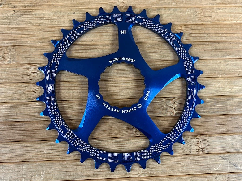 Race Face Kettenblatt Cinch 34T 10-12S Blue 4 Race Face Kettenblatt Cinch 34T 10-12S Blue – Bild 2