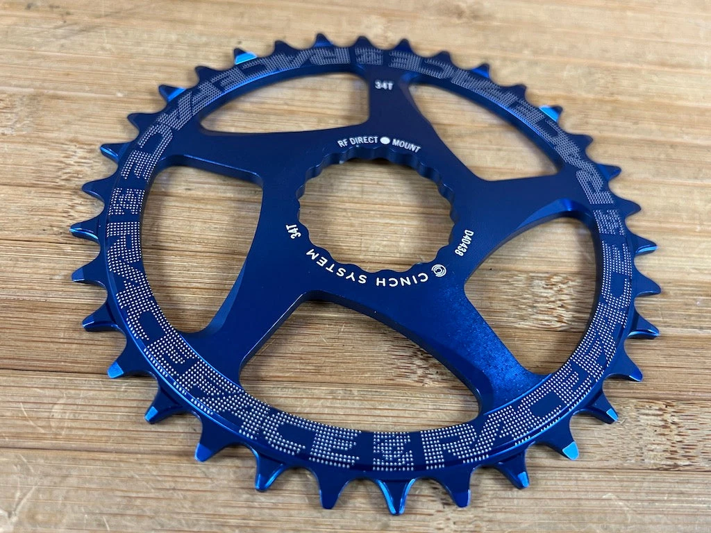 Race Face Kettenblatt Cinch 34T 10-12S Blue 5 Race Face Kettenblatt Cinch 34T 10-12S Blue – Bild 3