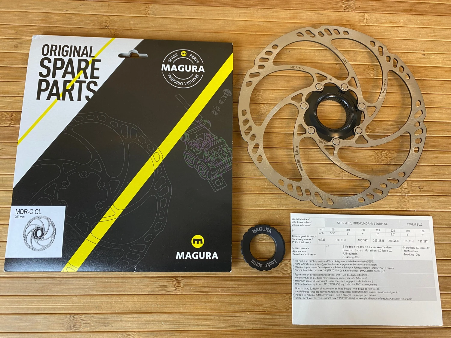 Magura MDR-C CL 203mm Centerlock Disc / Bremsscheibe Steckachse 3 Magura MDR-C CL 203mm Centerlock Disc / Bremsscheibe Steckachse
