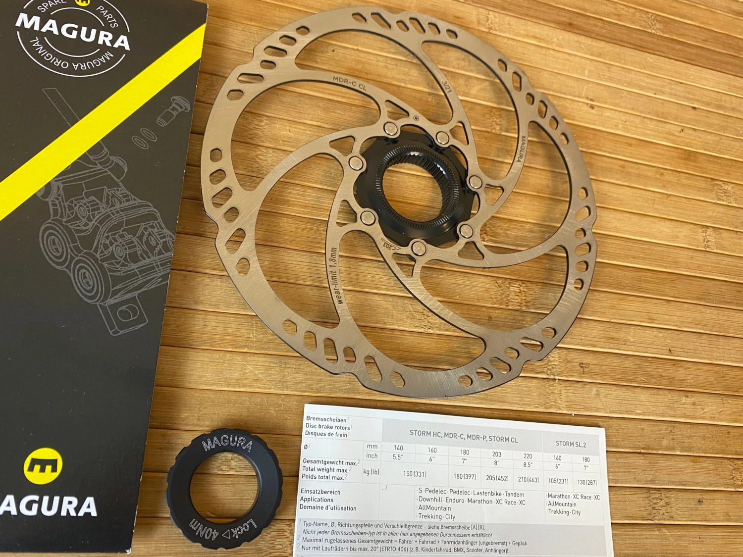 Magura MDR-C CL 203mm Centerlock Disc / Bremsscheibe Steckachse 4 Magura MDR-C CL 203mm Centerlock Disc / Bremsscheibe Steckachse – Bild 2