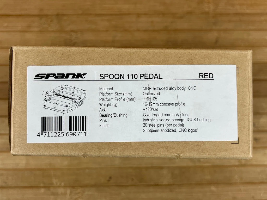 Spank Spoon 110 Pedale / Plattformpedale Rot 8 Spank Spoon 110 Pedale / Plattformpedale Rot – Bild 6