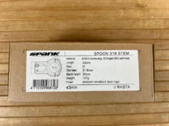 Spank Spoon 318 Stem / Vorbau Rasta 31,8mm / 43mm 17 Spank Spoon 318 Stem / Vorbau Rasta 31,8mm / 43mm -Reverse Verkäufe IMG 3672 fced46c0 a24c 48bf b17c 57edbfcad07a