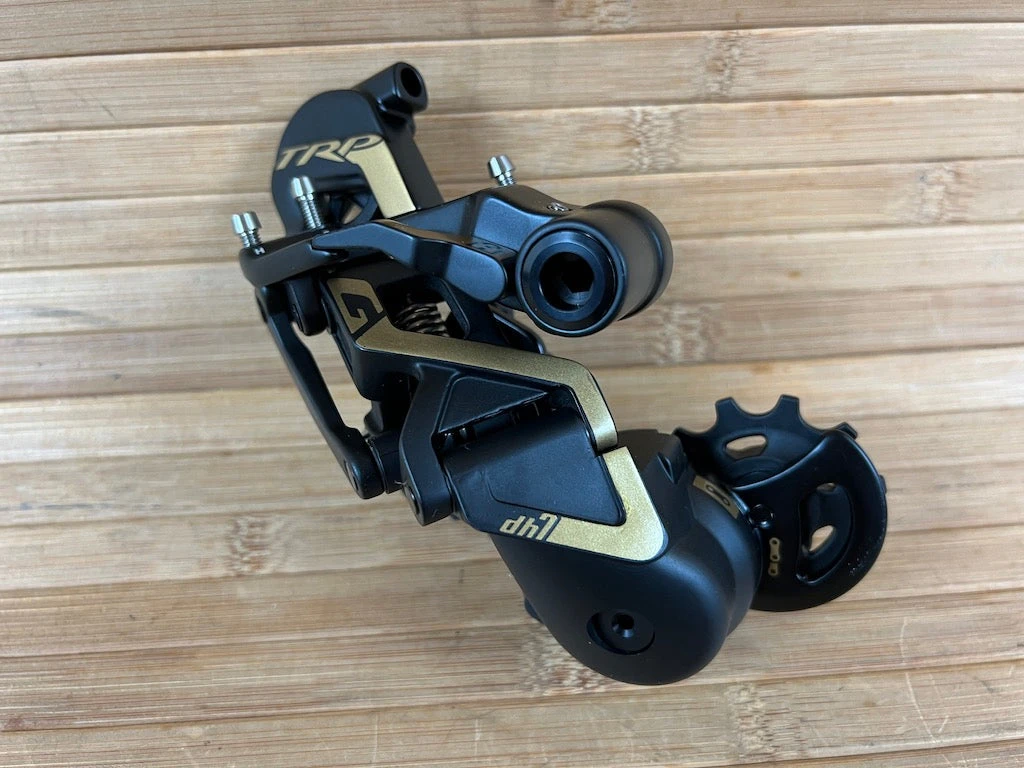 TRP DH7 Schaltwerk & Schalthebel Set 7-fach Gold 4 TRP DH7 Schaltwerk & Schalthebel Set 7-fach Gold – Bild 2