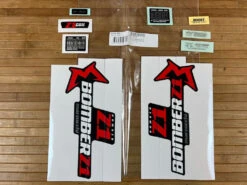 Marzocchi Z1 Air / Coil Decal Kit Dekorbogen Matte Black