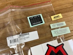 Marzocchi Z1 Air / Coil Decal Kit Dekorbogen Matte Black -Reverse Verkäufe IMG 5601