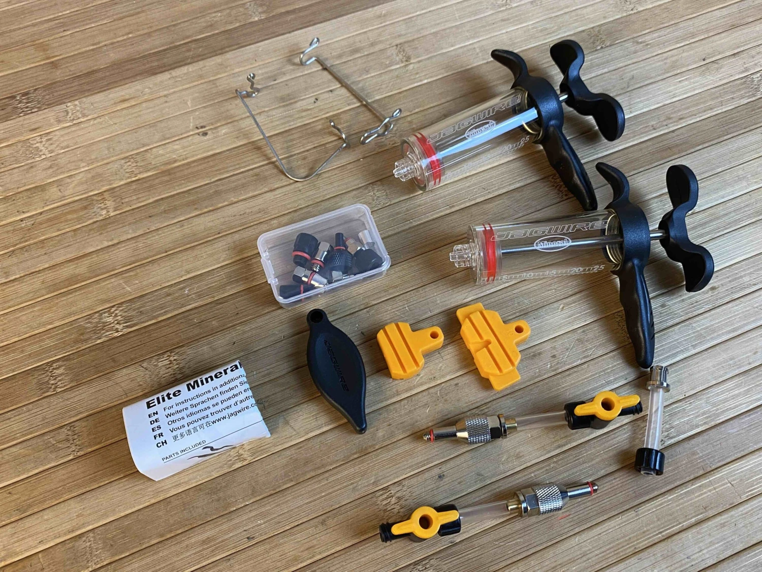Jagwire Elite Bleed Profi Entlüftungskit Mineralöl 7 Jagwire Elite Bleed Profi Entlüftungskit Mineralöl – Bild 5