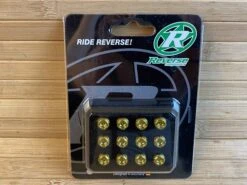 Reverse Bremsscheiben-Schraubenset - 12 Stk. M5x10mm Gold