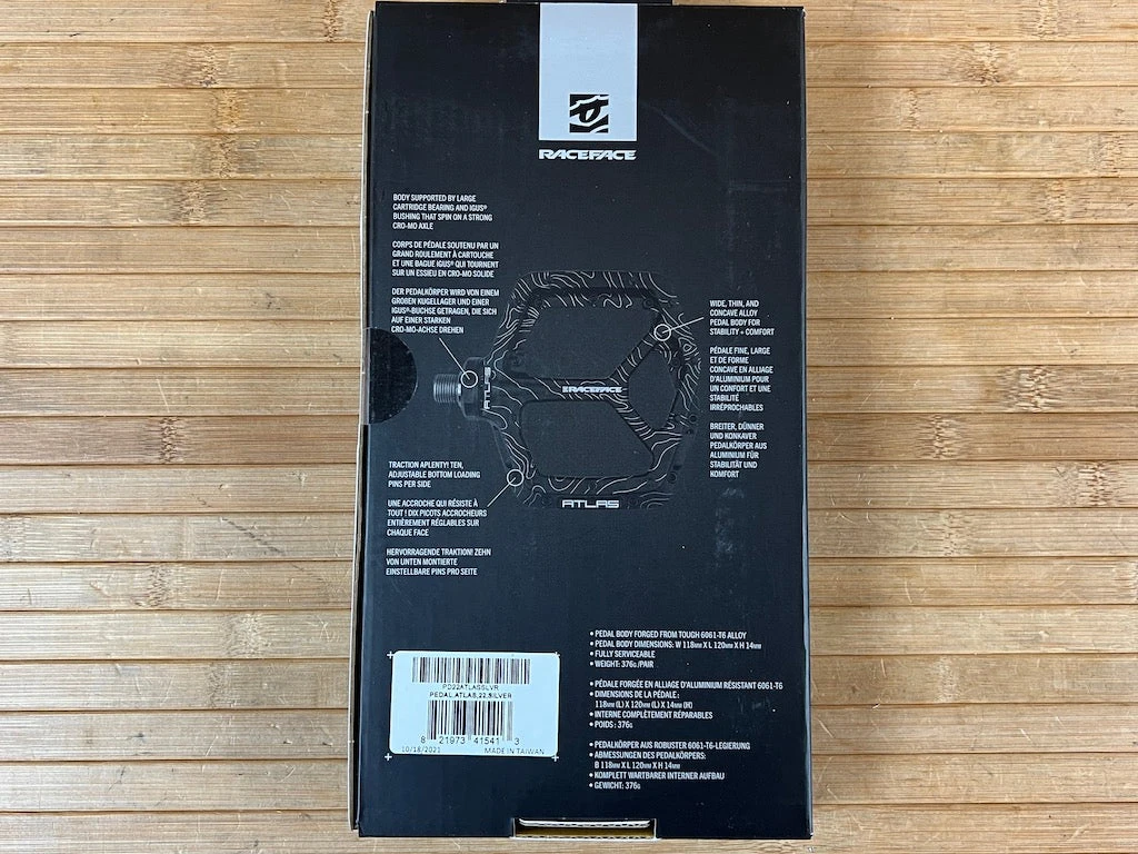 Race Face Atlas 2022 Silver Plattformpedale / Pedale 8 Race Face Atlas 2022 Silver Plattformpedale / Pedale – Bild 6