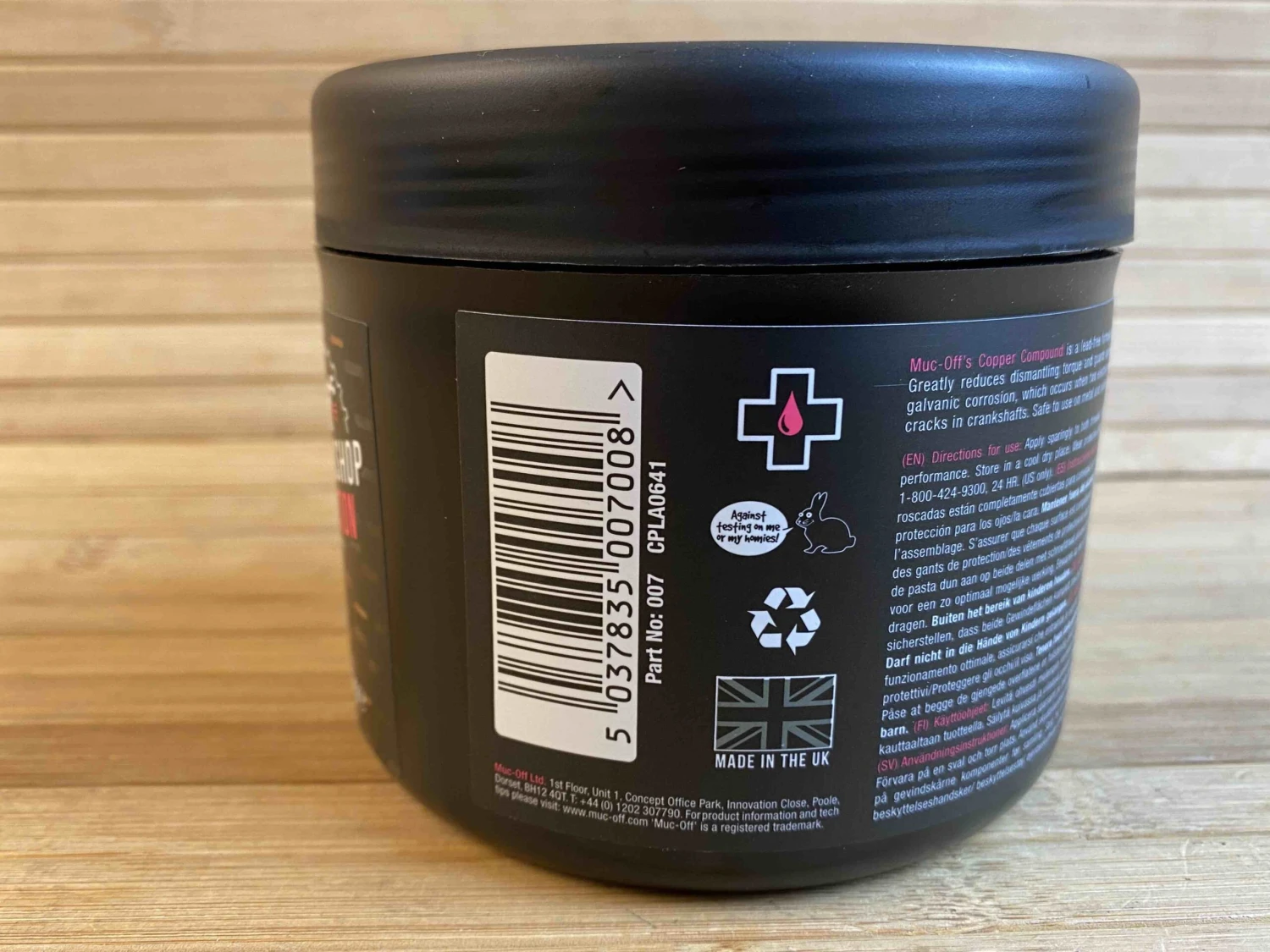 Muc-Off Muc Off Copper Compound Anti Seize Kupferpaste 450g 7 Muc-Off Muc Off Copper Compound Anti Seize Kupferpaste 450g – Bild 5