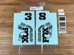 Fox Decal Kit 38 2021 F-S Black Logo / Shiny Orange