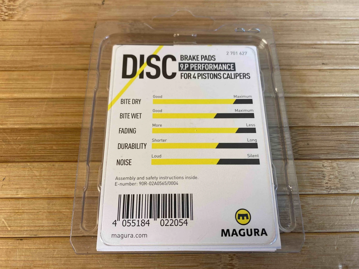 Magura MT Bremsbelag / Bremsbeläge 4-Kolben PERFORMANCE 9.P 4 Magura MT Bremsbelag / Bremsbeläge 4-Kolben PERFORMANCE 9.P – Bild 2