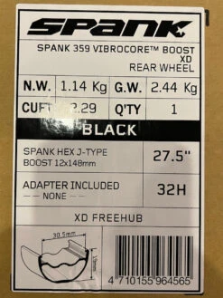 Spank 359 Vibrocore Hinterrad 27,5" Schwarz BOOST 148x12mm Laufrad 21 Spank 359 Vibrocore Hinterrad 27,5" Schwarz BOOST 148x12mm Laufrad -Reverse Verkäufe IMG 7828 9804bee5 0a6d 4e08 8d7e e744eaa102a3