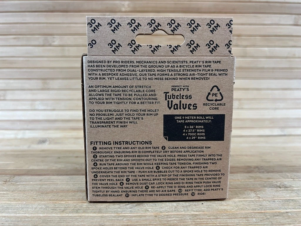 Peaty's Tubeless Tape / Felgenband 9m 30mm 6 Peaty's Tubeless Tape / Felgenband 9m 30mm – Bild 4