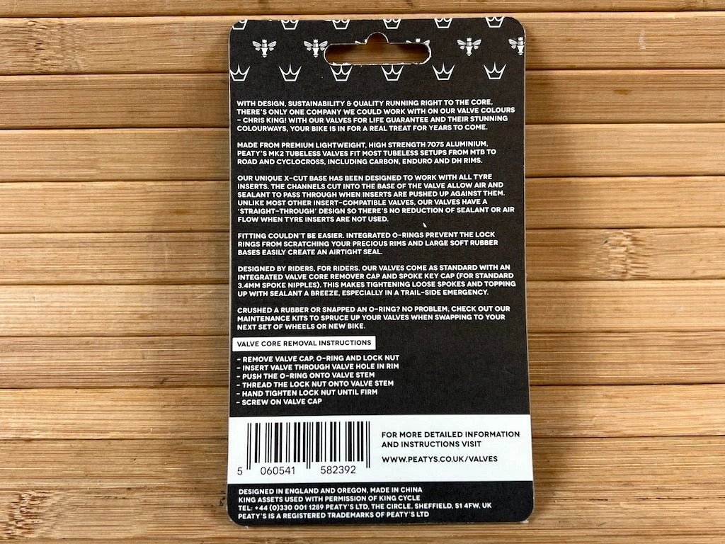 Peaty's Tubeless Ventile MK2 42mm Mango 5 Peaty's Tubeless Ventile MK2 42mm Mango – Bild 3