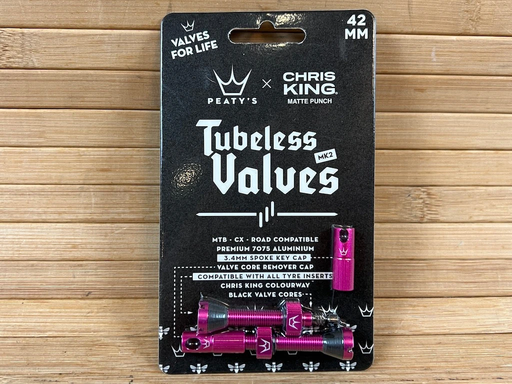 Peaty's Tubeless Ventile MK2 42mm Punch / Pink 3 Peaty's Tubeless Ventile MK2 42mm Punch / Pink