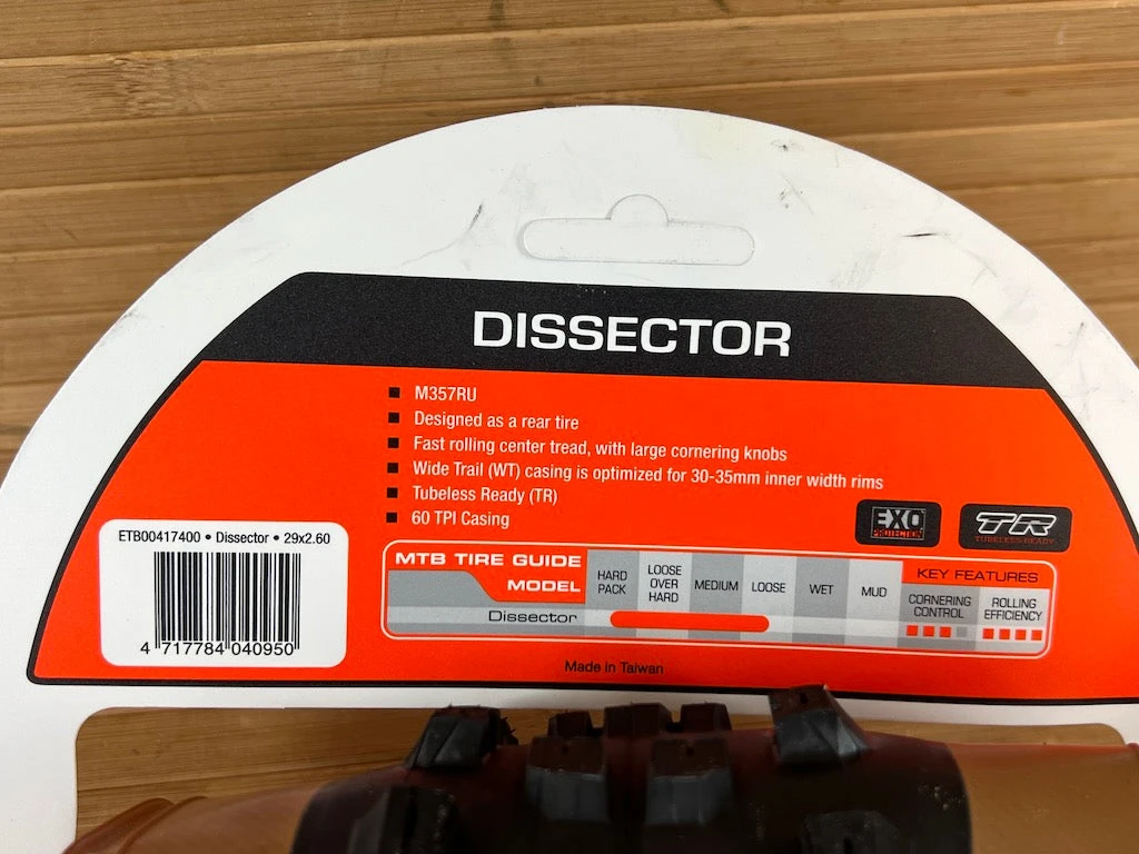 Maxxis Dissector Tanwall Reifen 29 X 2.6 EXO TR 6 Maxxis Dissector Tanwall Reifen 29 X 2.6 EXO TR – Bild 4