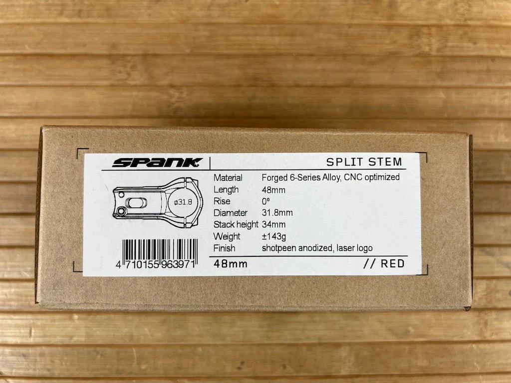 Spank Split Stem / Vorbau Schwarz / Rot 31,8mm / 48mm 11 Spank Split Stem / Vorbau Schwarz / Rot 31,8mm / 48mm – Bild 9