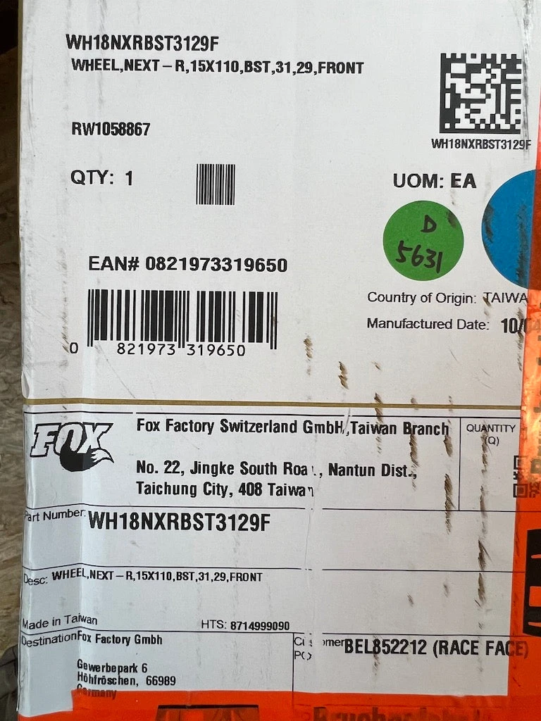 Race Face Next R 31 Carbon Vorderrad VR 29" Boost Schwarz 15 Race Face Next R 31 Carbon Vorderrad VR 29" Boost Schwarz – Bild 13