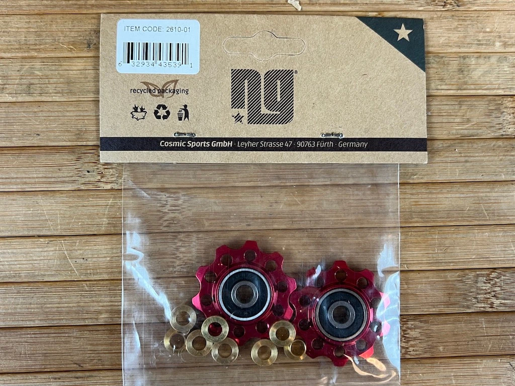 NG Sports CNC-Schaltwerkrollen 10 Z. Rot 5 NG Sports CNC-Schaltwerkrollen 10 Z. Rot – Bild 3