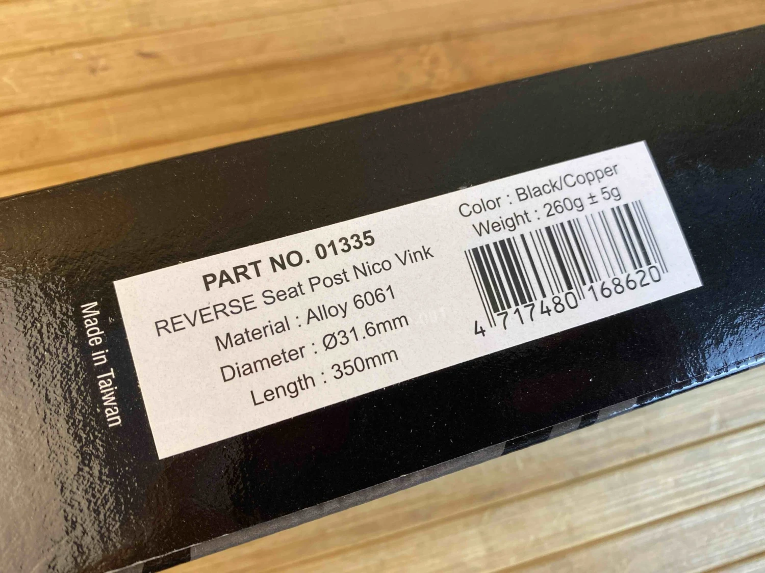 Reverse Nico Vink Ø31,6mm/350mm (Schwarz/Kupfer) Sattelstütze 11 Reverse Nico Vink Ø31,6mm/350mm (Schwarz/Kupfer) Sattelstütze – Bild 9